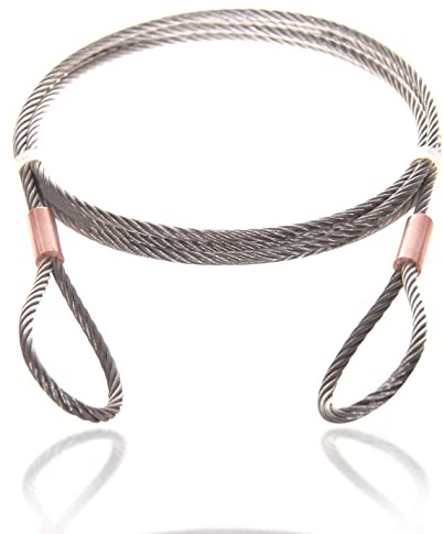 Drahtseile24 Edelstahlseil mit Ösen, Edelstahl Drahtseil mit Schlaufen | V4A AISI 316 | Ø3mm / 100kg Nutzlast | 5m