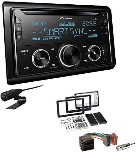 Pioneer FH-S720BT 2-DIN CD Autoradio Bluetooth kompatibel mit Apple und Android Smartphones USB passend für Alfa Romeo Spider 2006-2010 mit OEM Navi