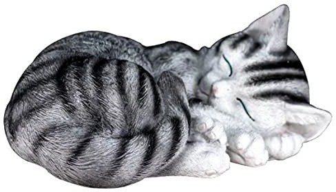 Statue De Chat, Jardin Bébé Sommeil Statue De Chat, Extérieur Chat Marqueurs De Tombes Jardin Cadeaux Commémoratifs De Chat Résine Animal Figurine Maison