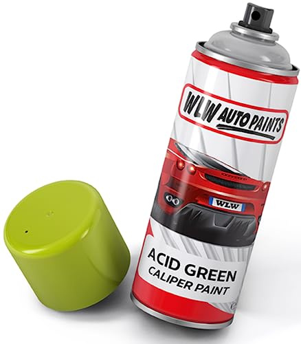 Xtremeauto Brake Caliper Spray Paint - High Temperature Brake Caliper Paint, 400ML Gloss Brake Callipers Aerosol Break Calipers Paint (Acid Green)