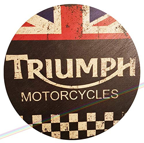 TRIU Wooden circle/Round Bar Signs Bar Accessories for Home Pub or Outdoor Garden Wall Plaque for Man Cave Gift Ideas Wood Beer Signs for Home Pub