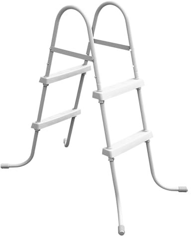 Above Ground Pool Ladder, Heavy Duty Luxury Pool Ladder, Corrosion Resistant Frame, Suitable for Pools up to 34 inches deep Above Ground, Easy to Assemble and Climb
