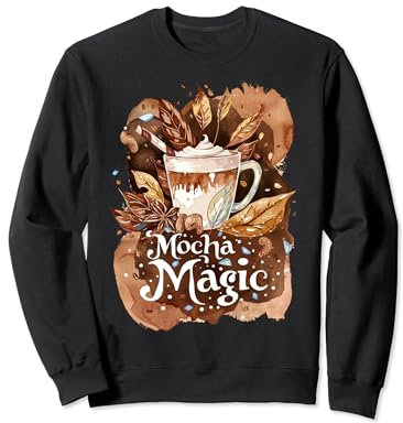 Moka Magic Tasse à café automnale esthétique et confortable vintage Sweatshirt