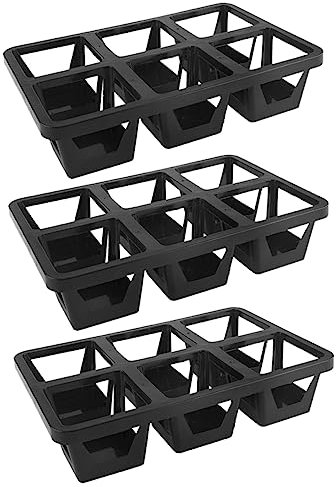 BESPORTBLE Halterung 6 Grids Kunststoff Blumentopf Tablett Größe Blumentopf Unterstützung Für Home Office