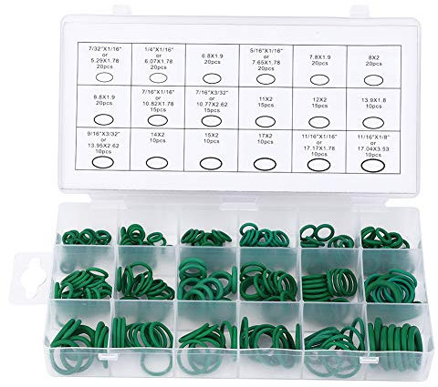 Kit de Joints Toriques, 270 Pièces d'étanchéité Résistantes aux Hautes Températures, Kit D'assortiment de Joints en Caoutchouc Buna-N pour Nettoyeur Haute Pression, Réparation