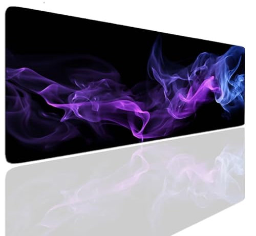 Tapis de Souris Gaming XXL 160x80x0.4cm, Tapis Souris Gamer, Noir Mouse Pad Mat Caoutchouc Antidérapante Mousepad Haute Précision et Vitesse, sous-Main Résistant, Tapis Bureau pour Claviers, PC S-85