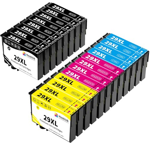 Hookink 29XL Druckerpatronen Kompatibel für Epson 29XL 29 XL Patronen für Expression Home XP-235 XP-245 XP-255 XP-332 XP-335 XP-342 XP-352 XP-345 XP-432 XP-435 XP-442 XP-445 (20er-Pack)