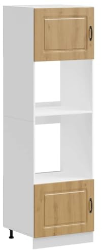 vidaXL Herdumbauschränke 2 STK. Kalmar Artisan-Eiche Holzwerkstoff, Küche, Ofenschrank, Backofenschrank, Herdschrank, Küchenzeile, Küchenmöbel