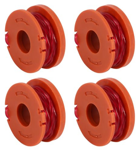 Viitech 4 PCS Strimmer Spool, 10FT/3.05M Lawn Mower Strimmer Spool, Replacement Strimmer Line Compatible for WORX Multiple String Trimmer