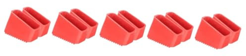 HOMSFOU 10pcs Rubber Ladder Feet Covers Non- Ladder Foot Pads for Improved Stability and Floor Lightweight and Easy to Install Rubber Protectors for Step and Extension