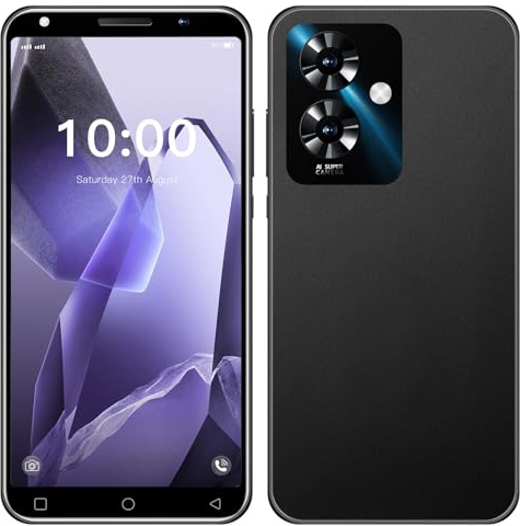 LilCost Note 60 telefoni cellulari economici, 16 GB ROM, estensione 128 GB, doppia SIM, display HD da 5,0 pollici con batteria da 3500 mAh e doppia fotocamera, supporto Wi-Fi/Bluetooth/telefono