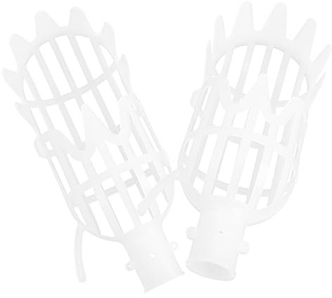 Abaodam 2pièces Cueille-Fruits avec Paniers Outil pour Cueille-jujubes Et Cueille-Fruits De Jardin Cage à Fruits Accessoires pour Cueille-Fruits