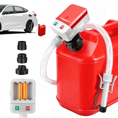 Elektrisk bensinpump för hink med automatisk stopp - Oljesugpump för bensin, diesel och olja - Bränsleöverföringspump - Bärbar dieselpump för bil