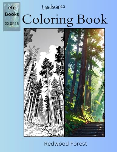 Landscapes Coloring Book Series: Redwood Forest