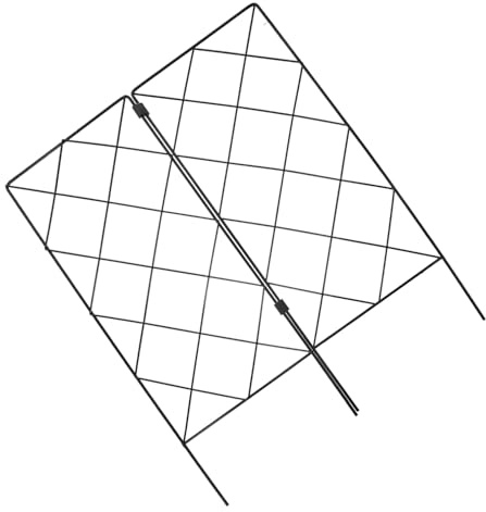 DOITOOL 2 Pièces Support Plantes Grimpantes Pliable Tuteur Jardin Extérieur et Intérieur pour Vignes Concombre Haricots et Raisins Cadre de Soutien Pratique pour Croissance Verticale