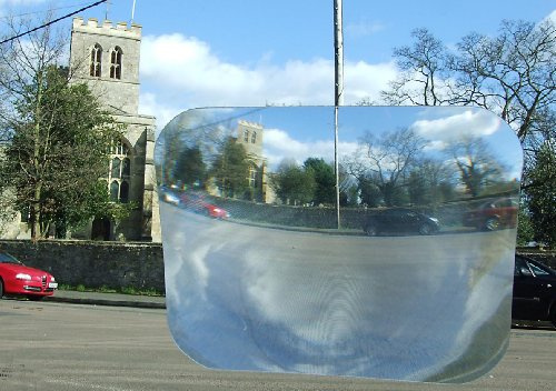 Great Ideas - Adesivo con lente grandangolare per parcheggiare e fare inversione da applicare al finestrino posteriore dell’auto, riduce i punti ciechi e migliora la sicurezza