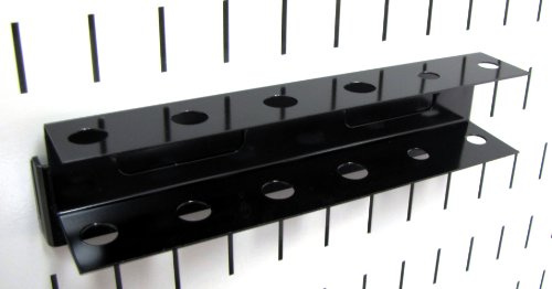 Wall Control Schraubenzieher-Halterung, Schlitz, Metall, Stecktafel, Zubehör, Schlitz-Werkzeugbrett, Schwarz