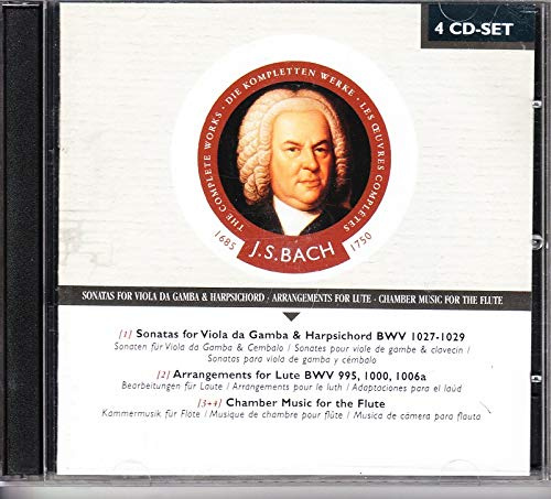 Hille Pearl (Viola da gamba) - Sonatas for Viola da Gamba & Harpsichord BWV 1027-29 / Arrangements for Lute BWV 995, 1000, 1006 / Chamber Music for Flute