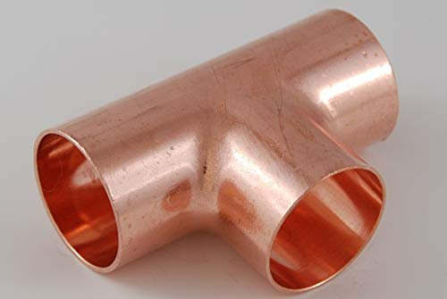 2x Kupferfitting T-Stück 42 mm 5130 Kupfer Fitting Lötfitting copper fitting CU