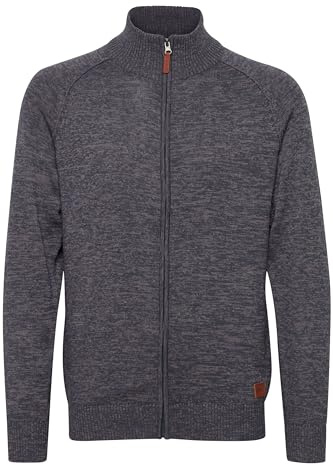 Blend Daniri Herren Strickjacke Cardigan Feinstrick Mit Stehkragen und Reißverschluss, Größe:XXL, Farbe:Ensign Blue (70260)