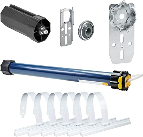 NOBILY Bundle bestehend aus Somfy Rolladenmotor LT50 Start 6Nm/12kg Zugkraft, Nobily Fertigkastenlager & Nobily Mechanik-SET