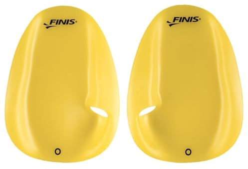 FINIS Agility Floating Swim Paddles - Strapless Design for Stroke Technique - Instant Feedback - Large