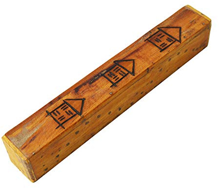 A-Star Autentico Bastone della Pioggia in Legno Fatto a Mano Blocco di Legno - 25 cm - Strumento per Effetti Sonori