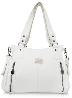 NICOLE & DORIS Women Hobo bags shoulder bags Washed Leather Totes Crossbody with Multiple Compartments