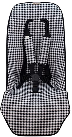 JYOKO KIDS Universal Matratze gepolsterten + Schutz des gepolsterten Geschirr für Kinderwagen (VICHY)