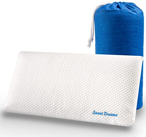 PETITXUMET Almohada Infantil Viscoelástica para Cama y Cuna Ergonómica Transpirable e Hipoalergénica Doble Funda Almohada para Bebés y Niños de 2 a 8 años con Funda Stretch y Bolsa de Viaje