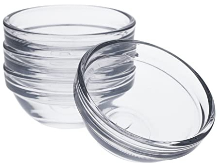 Beille Cooking Baking Supplies Mini Glass Pinch Bowl Ramekin Kitchen Essential, 4pc