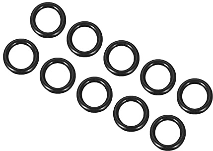 QUARKZMAN 10 stycken nitrilgummi gummiringar tätning O-ringar 14 mm x 9 mm x 2,5 mm för kran rörmokare reparation tätning anslutning, svart