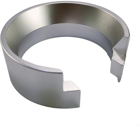 Dosierring, 58 mm Kaffee-Dosierring, Ersatzzubehör für 58 mm Siebträger, Aluminium Dosierring, Espresso Zubehör für Kaffeemaschine, Zuhause, Café (Silber)