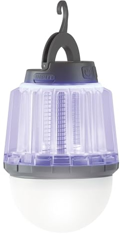 Jata MOST3546 - Lampara Antimosquitos para Interior y Exterior. Cobertura de 50 m2. LED con 3 Niveles. Eficaz. Bajo Consumo. Recargable con USB. Silencioso. 5 W. Respetuoso con el medioambiente