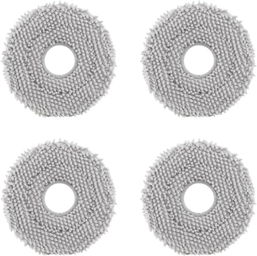 roborock Qrevo Washable Mop Cloths 4 Pack | Compatible with Qrevo S5V, Qrevo Curv S5X, Qrevo S and Qrevo Master Robotic Vacuums. Washable and Reusable