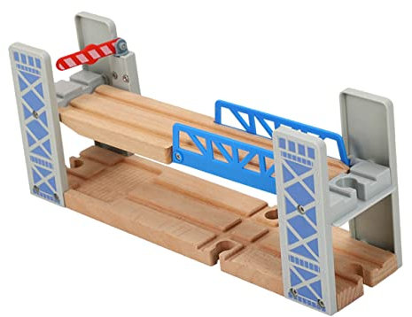 JEWEDECO 1 Set Eisenbahn Schienen Brücke Überführung Modell DIY Schienen Zubehör Für Kreative Eisenbahnstrecken Kompatibel Mit Gängigen Holzspielzeug Sets