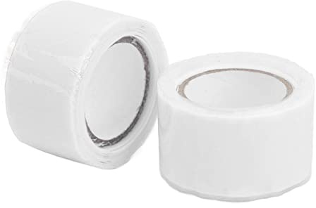 Eacam 2 Piezas de Cinta de Silicona Auto Fusible, Cinta Adhesiva Impermeable Aislante, Cinta de Reparación de Manguera de Tubería de Agua, -60-260 ℃ Temperatura de Funcionamiento (#2)