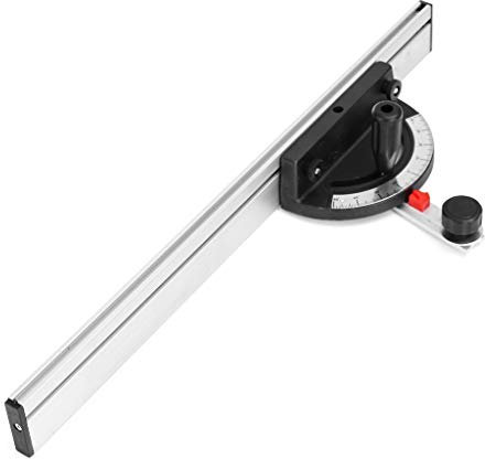 CJNQQJWS 60 cm Präziser Winkelmesser für die Holzbearbeitung, Gehrungsführung, Zaun, Tischkreissäge, Fräser, Winkellineal, Messgerät für Maschinen, Lineal