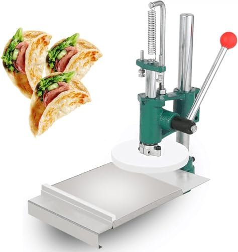 Pizza Dough Roller Manual Press Machine - Electric Stainless Steel Pastry Maker for Pizza Dough and Pastry, for Home and Pizzerias, Easy to Use and Clean