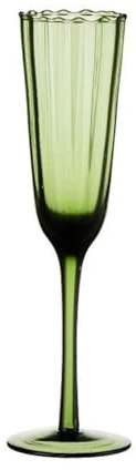 L3s9mPzVb4 Coupe de champagne Verre à champagne vintage, flûte pied haut en dentelle verte, lot de 1, capacité 6,76 oz, for réunions famille, Noël