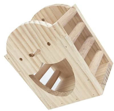 VILLCASE Holz Futterhalter für Kaninchen Meerschweinchen Nager Käfig Innen Heuraufe mit Glatter Oberfläche Sicherer Futterspender für Kleine Tiere Praktisch und Langlebig