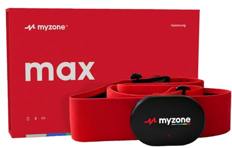 Myzone Max - Rastreador de actividad física para tu pecho - Conectividad Bluetooth y dispositivo impermeable para actividades deportivas y fitness