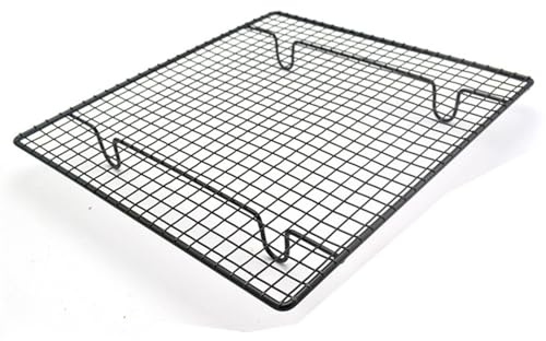 Zambuph Vassoio antiaderente per griglia di raffreddamento, misure 26 cm x 23 cm, per biscotti, torte, pizza, essiccazione e barbecue, panificio, griglia di raffreddamento