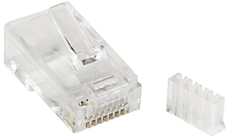 StarTech CRJ45C6SOL50 Cat 6 RJ45 Steckverbinder für Volldraht, 50 Stuck Klar | 50x RJ45-Steckverbinder, Für alle Cat6-Patchkabel, Einfaches Terminieren