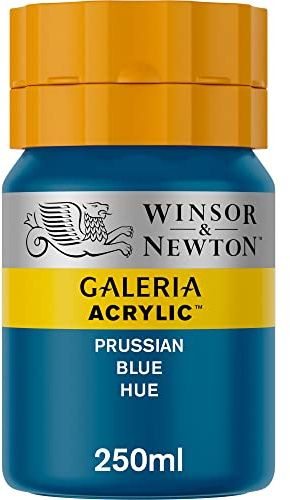 Winsor & Newton Series 1 250ml Bottle Galeria Acrylic Colour with Nozzle Cap - Prussian Blue Hue