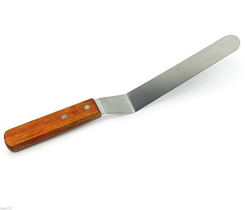 Spatule Coudée Inox 42 cm CUISINE Pâtisserie CHOCOLAT CRÈME PÂTISSIERE