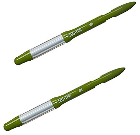Sustee Aquameter (Small Green Refillable - Bundle of 2) - House Plant Soil Moisture Meter, Humidity Sensor Probe, Water Level Indicator - Best for Indoor Potted Plants
