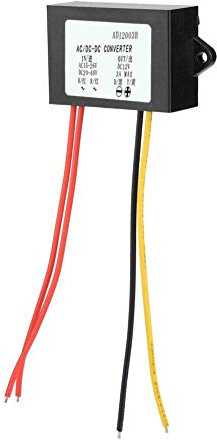 Convertitore AC-DC, Convertitore 24V a DC 12V 3A, Convertitore di Modulo di Alimentazione per Motore per Auto Modulo con Display a LED