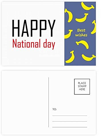 Party-Postkarten-Set für Nationalfeier, Festival, Urlaub, Banane, 20 Stück