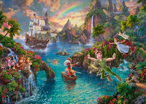 Schmidt Spiele 59635 Thomas Kinkade, Disney, Peter Pan, 1000 Teile Puzzle
